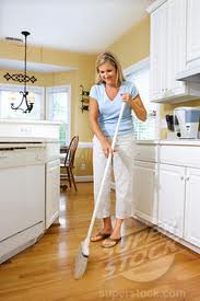 Lose weight by sweeping the floor
