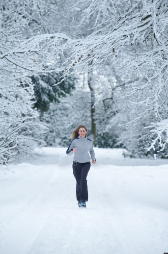 walking in snow
